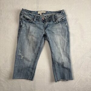 Y2K Aeropostale Blue Jean Capris Shorts Denim Women's Size 5/6